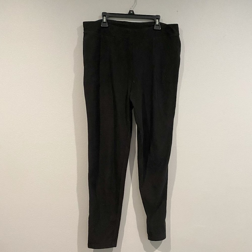Textured Skinny Stretchy Leggings - Warm Essentials - Size Large